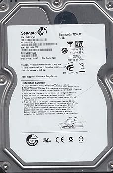 【中古】Seagate 3.5インチ内蔵HDD 1TB 7200rpm S-ATAII 32MB ST31000528AS