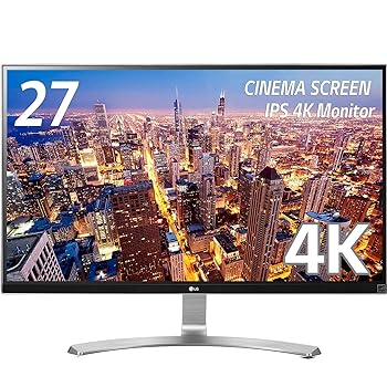 【中古】LG 管する 見せびらかす 27UD68-W 27in/4K(3840×2160)/IPS 非光輝/HDMI×2、DisplayPort/青味ともし火切り詰め役立つこと