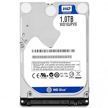 【中古】WD 2016 ブルー 1TB 2.5インチ ノートパソコン内蔵 SATA 6Gb/s ハードドライブ 高さ9.5mm 5400RPM モデル WD10JPVX