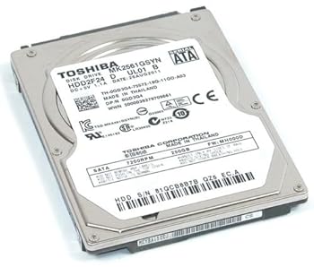【中古】東芝 toshiba 2.5インチ 内蔵 ハードディスク 250GB SATA 3Gb/s 7200rpm キャッシュ 16GB 9.5mm 非AFT 512セクター hdd MK2561GSYN