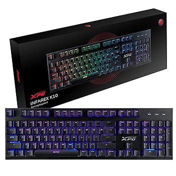 【中古】XPG INFAREX K10 RGB照明 9モード 26キー防衝突 ゲーミングキーボード