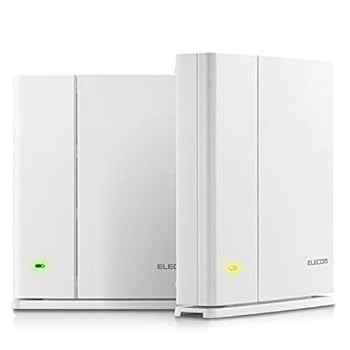 【中古】エレコム メッシュ 無線LANルータ 無線電話ローカルエリアネットワーク 867 + 400 Mbps デュアルダンス楽隊 親機+中継ぎ器仕かける e-Mesh 日本製造会社 【iPhone11 / iPhoneSE2 メー
