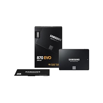 【中古】Samsung (サムスン) 870 EVO 500GB SATA 2.5インチ 内蔵型 ソリッドステートドライブ (SSD) (MZ-77E500)