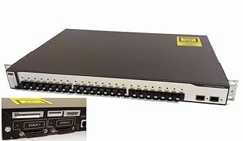 【中古】CISCO Catalyst 3750-24FS-S スタッカブル マルチ座標軸 イーサネットスイッチ WS-C3750-24FS-S