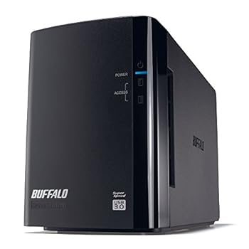 【中古】BUFFALO 鏡鑑輪っか USB3.0 外付固定ディスク 2運転 8結核症 固定ディスク-WL8TU3/R1J