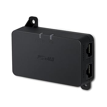 【中古】BUFFALO Giga対応 IEEE802.3af PoEインジェクター BIJ-POE-1P/G