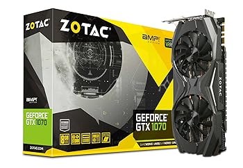 【中古】ZOTAC GeForce GTX 1070 AMP グラフィクスゲーム盤 VD6069 ZTGTX1070-8GD5AMP01