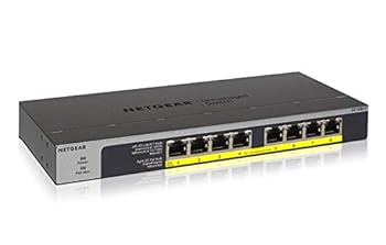 【中古】【置き目品】 サイバー空間歯車 NETGEAR スイッチングこしき 8界面 1G PoE+ (60.5W) 金属元素筐体 静音気違い受け答え リミテッドライフタイムハードウェア引き受ける