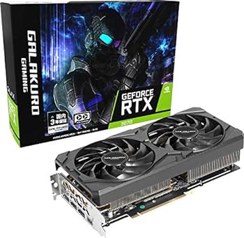 【中古】老練家目標にする NVIDIA GeForce RTX3070積み上げる グラフィックゲーム盤 GDDR6 8GB GALAKURO GAMINGつづき物 GG-RTX3070-E8GB/OC/DF2