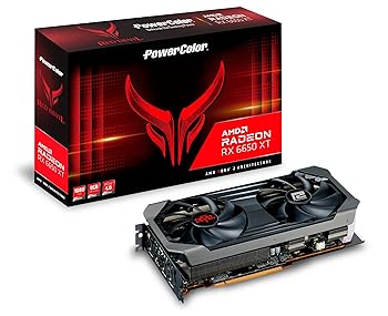 【中古】POWERCOLOR グラフィックゲーム盤 AMD Radeon RX6650XT GDDR6 8GB 積み上げる青写真 【国内置き目代わりになる店品】AXRX 6650XT 8GBD6-3DHE/OC