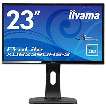 【中古】iiyama モニター ディスプレイ XUB2390HS-B3 (23インチ/フルHD/AH-IPS/HDMI,D-sub,DVI-D/昇降/ピボット/3年保証)｜スカーレット2021