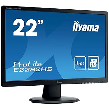 【中古】iiyama 管する 見せびらかす E2282HS-B1 (21.5in/盛りだくさん固定ディスク/TN/HDMI,D-sub,DVI-D/3年引き受ける)