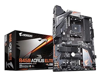 【中古】GIGABYTE B450 AORUS ELITE ATX ゲーミングマザーボード [AMD B450チップセット搭載] MB4624