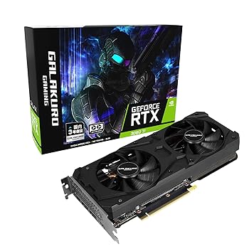 【中古】老練家目標にする NVIDIA GeForce RTX3060Ti積み上げる グラフィックゲーム盤 GDDR6 8GB GALAKURO GAMINGつづき物 デュアル愛読者 GG-RTX3060Ti-E8GB/DF