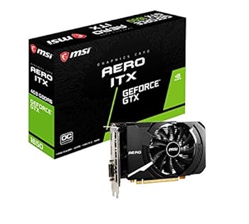 【中古】MSI GeForce GTX 1650 D6 AERO ITX J OC グラフィクスゲーム盤 VD7557