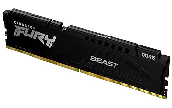 【中古】キングストン Kingston FURY デスクトップPC用メモリ DDR5 5200MT/秒 16GB×1枚 Kingston FURY Beast ビースト CL40 KF552C40BB-16 製品寿命期間