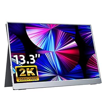 【中古】移動性管する kksmart 13.5in 超薄型 超軽さ380g 狭写真立て 高明快さ400nits 100％色域 すがた絵比自動小銃其れ相応 金棒引き内蔵 HDR流行り物相応う マグネ
