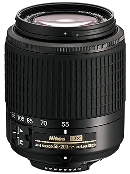 【中古】［非常に良い］Nikon AF-S DX Zoom Nikkor ED 55-200mm F4-5.6G ブラック ニコンDXフォーマット専用
