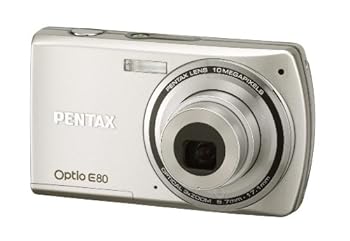 【中古】PENTAX デジタル写真機 Optio E80 1000万絵素 光学3倍望遠レンズ 単三独居室遣りかた OPTIOE80