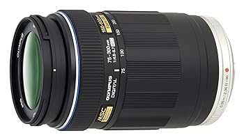【中古】［非常に良い］OLYMPUS 超望遠ズームレンズ M.ZUIKO DIGITAL ED 75-300mm F4.8-6.7 ブラック