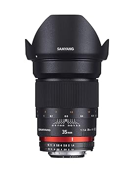 【中古】［人並み外れたに好いたらしい］SAMYANG 単興味の中心水晶体 35粍 F1.4 ソニー αA用 フルサイズ相応う