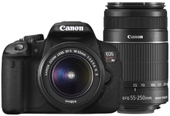 【中古】［非常に良い］Canon デジタル一眼レフカメラ EOS Kiss X6i ダブルズームキット EF-S18-55ｍｍ/EF-S55-250ｍｍ付属 KISSX6i-WKIT