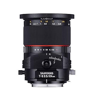 【中古】［非常に良い］SAMYANG 単焦点広角ティルトシフトレンズ 24mm F3.5 キヤノン EF用 フルサイズ対応