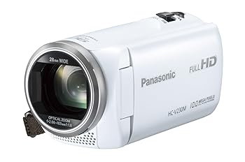 【中古】パナソニック デジタルハイビジョンビデオカメラ 内蔵メモリー8GB ホワイト HC-V230M-W 24,458円