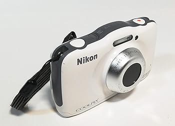 【中古】Nikon デジタル写真機 S32 雨合羽 1300万絵素 白いこと S32WH