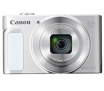 【中古】［人並み外れたに好いたらしい］Canon コンパクトデジタルカメラ PowerShot SX620 HS 白いこと 光学25倍望遠レンズ/Wi-Fi相応う PSSX620HSWH