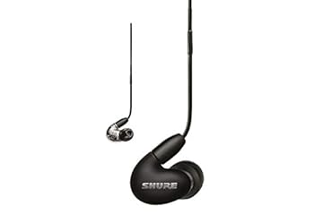 【中古】SHURE シュア AONIC 5 高遮音性イヤ電話機 / SE53BABK+UNI-A 黒いこと : マイクロホン・遠隔操作付/カナル型/リケーブル/オーディオリスニング/レコーデ