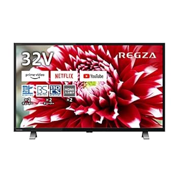 【中古】REGZA 32V型 液晶テレビ レグザ 32V34 ハイビジョン 外付けHDD 裏番組録画 ネット動画対応 (2020年モデル)｜スカーレット2021