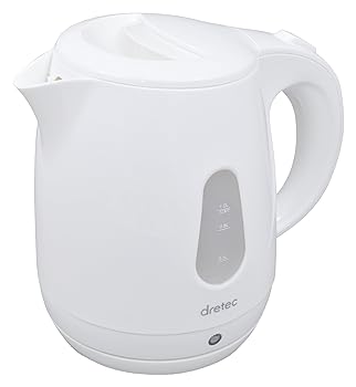 【中古】［非常に良い］dretec(ドリテック) 電気ケトル ティッピー ポット やかん かわいい おしゃれ PO-129WT(ホワイト)