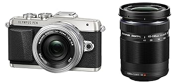 【中古】［非常に良い］OLYMPUS PEN E-PL7 EZダブルズームキット シルバー ミラーレス一眼 E-PL7 EZ DZKIT SLV