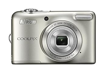 【中古】［人並み外れたに似つかわしい］Nikon デジタル写真機 COOLPIX L32 しろがね色 光学5倍望遠レンズ 2005万絵素 蓄電池印字機 L32SL