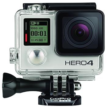 【中古】【国内定まり品】 GoPro ウェアラブルカメラ HERO4 しろがね色～版 冒険 2.7K30/1080p60 CHDHY-401-JP