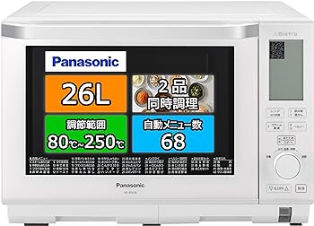 【中古】［非常に良い］パナソニック ビストロ スチームオーブンレンジ 26L ホワイト NE-BS606-W