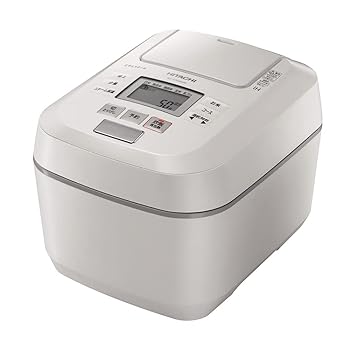 【中古】［人並み外れたに似つかわしい］日立 炊飯器 5.5合 剪断応力IH ふっくら御膳 蒸気船とり捨てる RZ-V100DM W パール白いこと