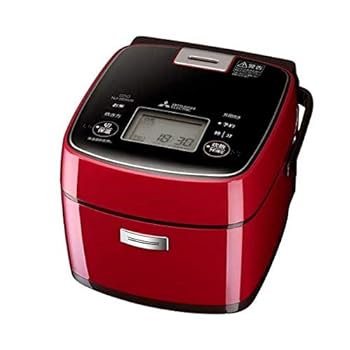 【中古】［非常に良い］三菱電機 ジャー炊飯器 炭炊釜 3.5合 真紅(しんく) NJ-SEB06-R 深紅