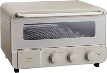 【中古】［非常に良い］BRUNO トースター 4枚 人気 スチーム機能 温度調節 タイマー レシピ 付き お祝 引っ越し 新生活 結婚祝 ギフト 贈り物 グレージュ ブルーノ スチ