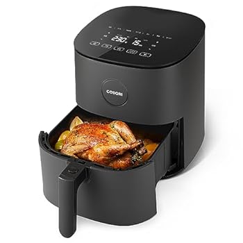 【中古】COSORI ノンフライヤー 4.7L 大容量 家庭用 電気 エアフライヤー 最高温230℃ 揚げ物 ポテト 惣菜 日本語レシピ付き タイマー 自動電源オフ PSE