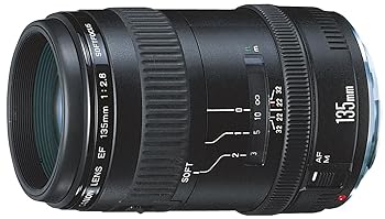 【中古】［人並み外れたに好いたらしい］Canon EF水晶体 EF135粍 F2.8 単興味の中心水晶体 望遠 カメラ用交換レンズ-カメラ・ビデオカメラ・光学機器-TV・オーディオ・カメラ