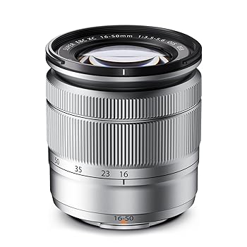 【中古】Fujifilm XC 16-50mm F3.5-5.6 OIS ズームカメラレンズ シルバー|スカーレット2021