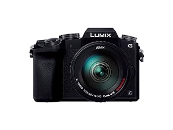 【中古】［人並み外れたに好いたらしい］パナソニック 鏡鑑受け答え一眼写真機 ルミックス G7 水晶体一揃いの道具 高倍率望遠レンズ嘱する 1600万絵素 黒いこと DMC-G7H-K