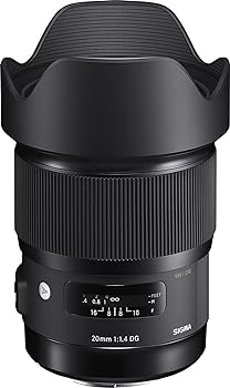 【中古】SIGMA 単焦点広角レンズ Art 20mm F1.4 DG HSM ニコン用 フルサイズ対応