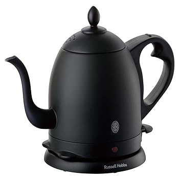 【中古】［人並み外れたに好いたらしい］ラッセルホブス 喫茶店湯沸かし 0.8L つや消し黒いこと 7408JP-88