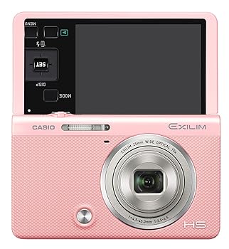 【中古】CASIO デジタル写真機 EXILIM EX-ZR70PK 「自分自身撮りチルト液晶」 「メイクアップ\u0026セルフィーアート」 EXZR70 サクラ色