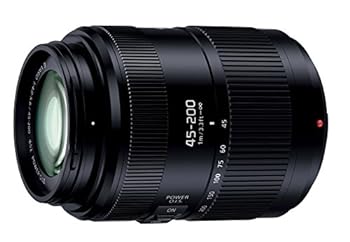 【中古】パナソニック 望遠ズームレンズ マイクロフォーサーズ用 ルミックス G VARIO 45-200mm/F4.0-5.6 II ASPH. /POWER O.I.S. H-FSA45200|スカーレット2021