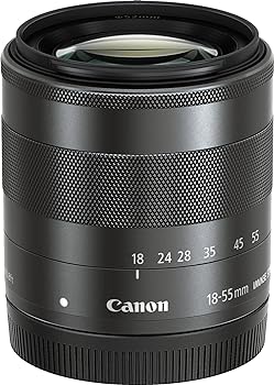 【中古】Canon 標準ズームレンズ EF-M18-55mm F3.5-5.6IS STM ミラーレス一眼対応