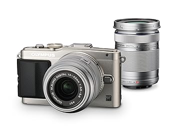 【中古】OLYMPUS ミラーレス一眼 PEN Lite E-PL6 ダブルズームキット シルバー E-PL6 DZKIT SLV|スカーレット2021
